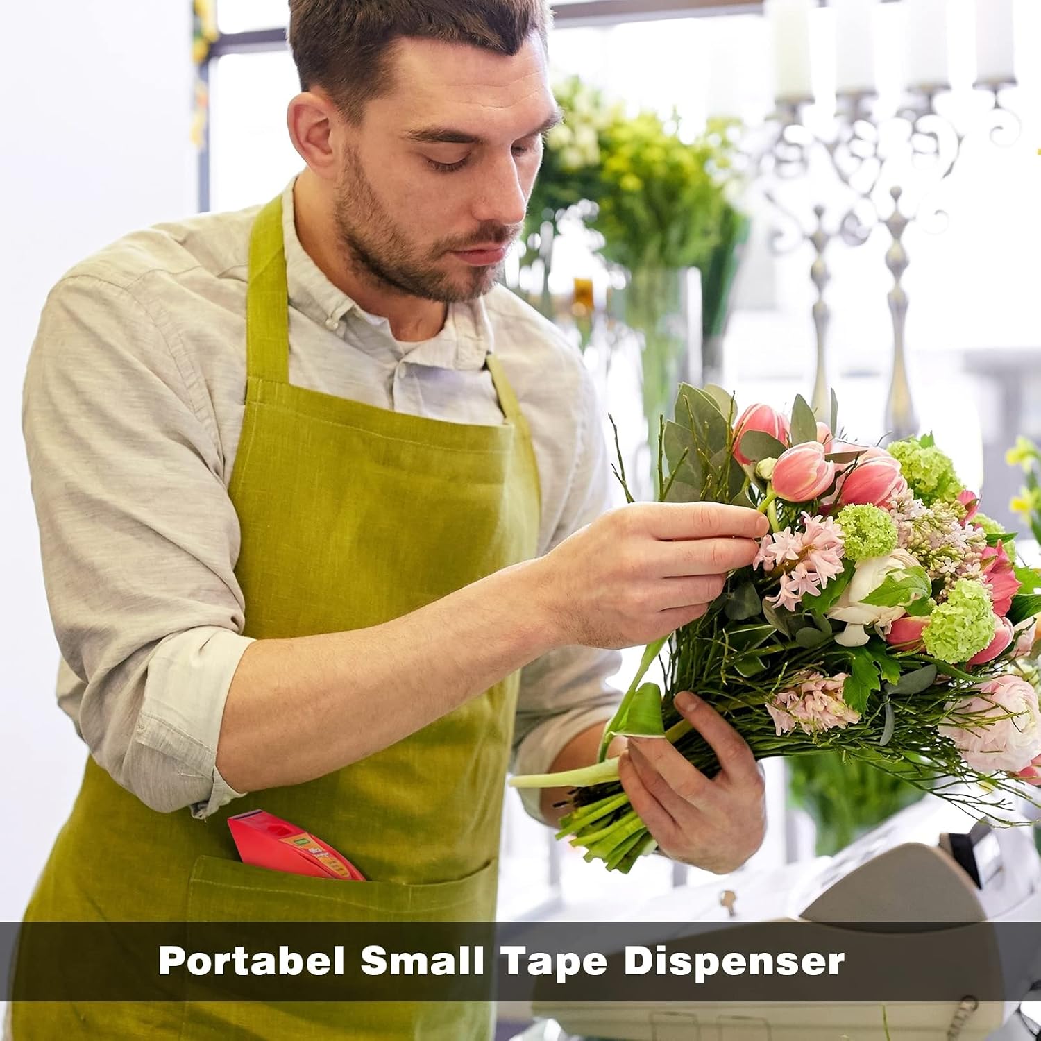 Packing Tape with Dispenser, Noiseless Packaging Tape for Shipping Moving 3 Pack Clear Strong Sealing Adhesive, Industrial Depot Tapes for Storage, 1.96 inch x 33 Yards 1” Core - Image 5